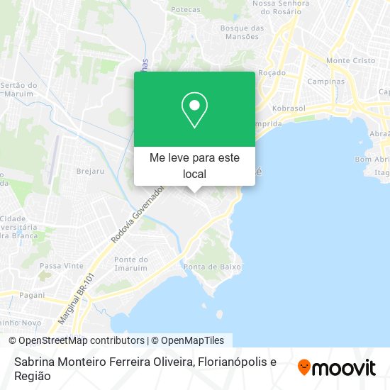 Sabrina Monteiro Ferreira Oliveira mapa