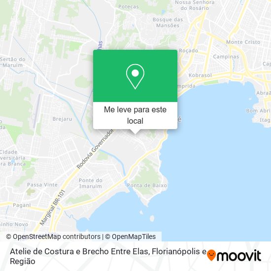 Atelie de Costura e Brecho Entre Elas mapa