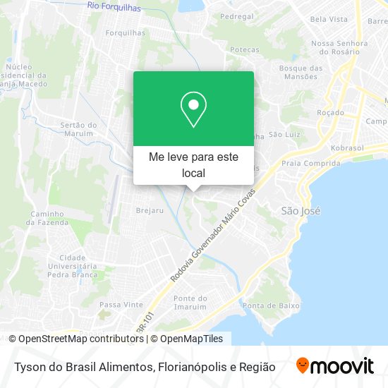 Tyson do Brasil Alimentos mapa