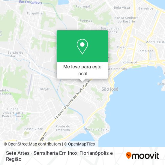 Sete Artes - Serralheria Em Inox mapa