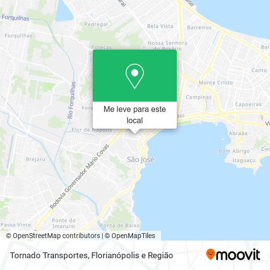 Tornado Transportes mapa