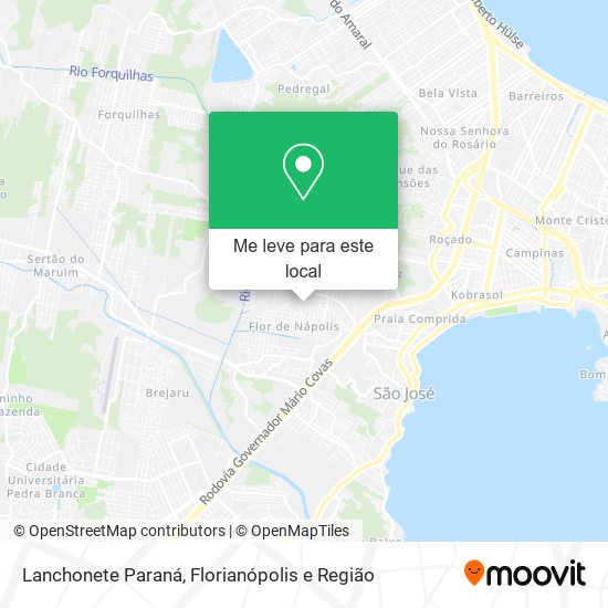 Lanchonete Paraná mapa