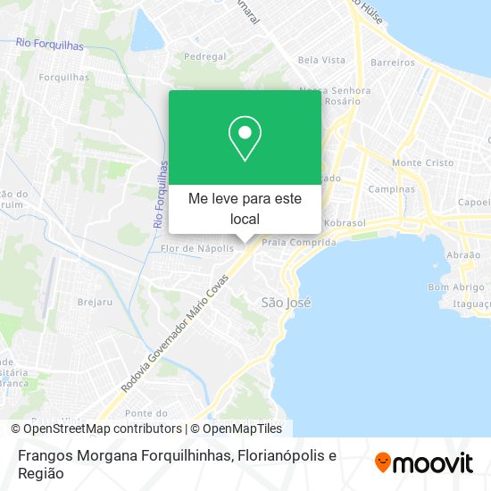 Frangos Morgana Forquilhinhas mapa