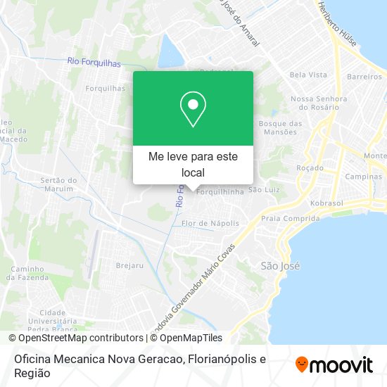 Oficina Mecanica Nova Geracao mapa