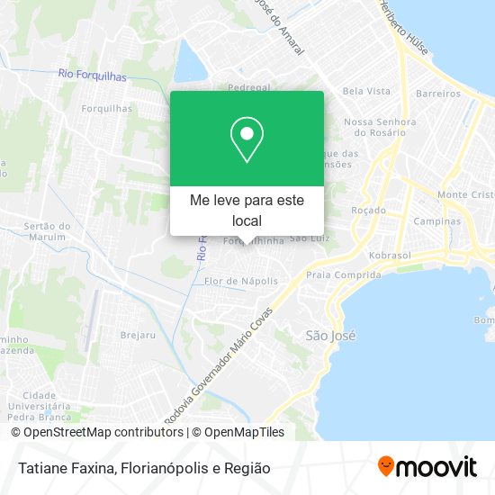 Tatiane Faxina mapa