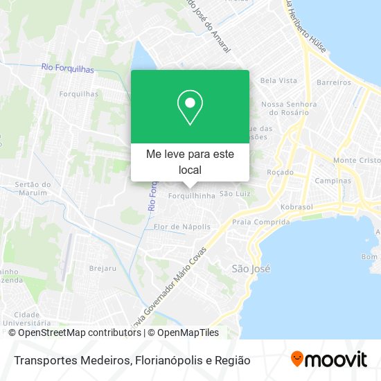 Transportes Medeiros mapa
