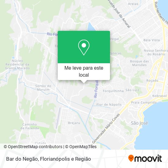 Bar do Negão mapa