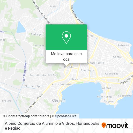 Albino Comercio de Aluminio e Vidros mapa