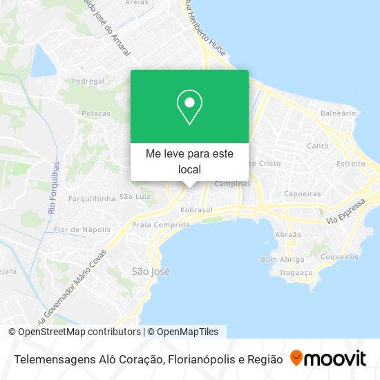 Telemensagens Alô Coração mapa