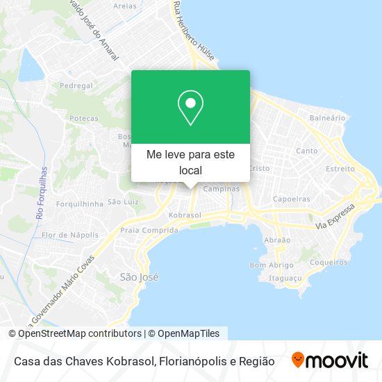 Casa das Chaves Kobrasol mapa