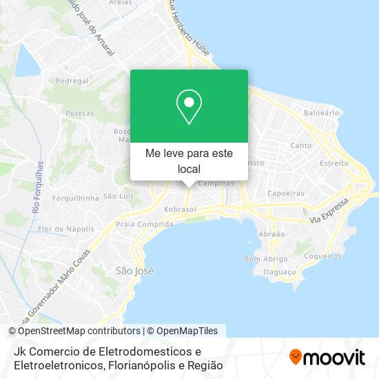 Jk Comercio de Eletrodomesticos e Eletroeletronicos mapa