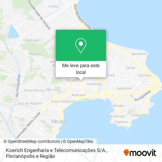 Koerich Engenharia e Telecomunicações S / A. mapa