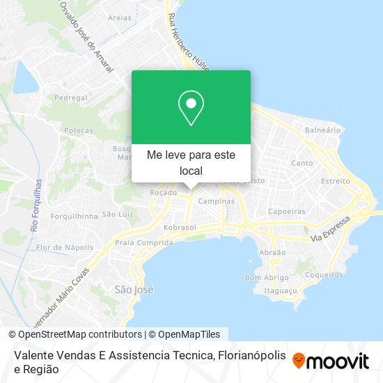 Valente Vendas E Assistencia Tecnica mapa