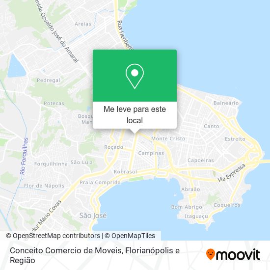 Conceito Comercio de Moveis mapa