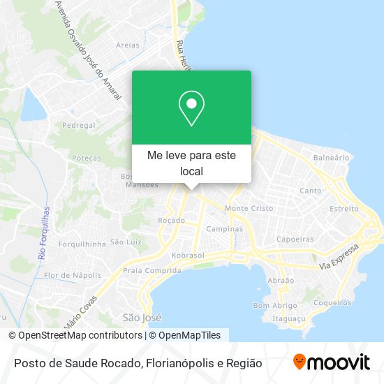 Posto de Saude Rocado mapa