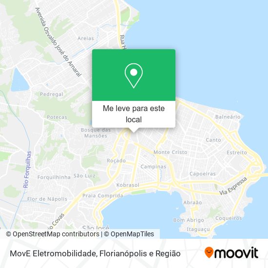 MovE Eletromobilidade mapa