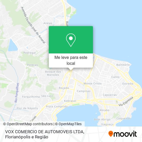 VOX COMERCIO DE AUTOMOVEIS LTDA mapa