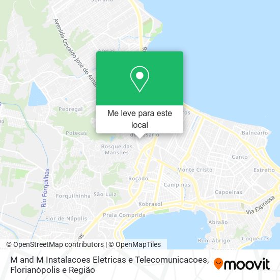 M and M Instalacoes Eletricas e Telecomunicacoes mapa