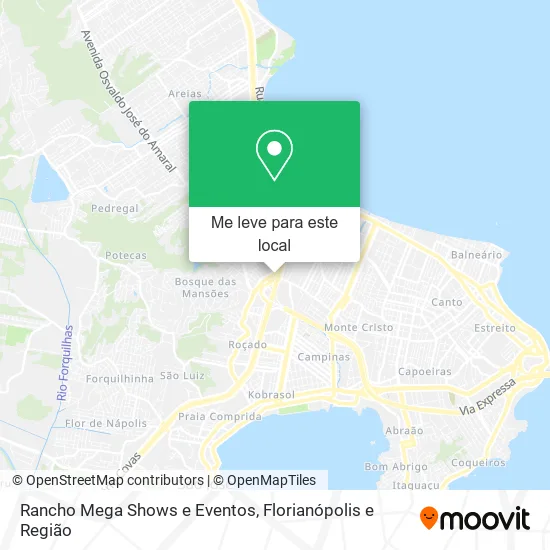 Rancho Mega Shows e Eventos mapa