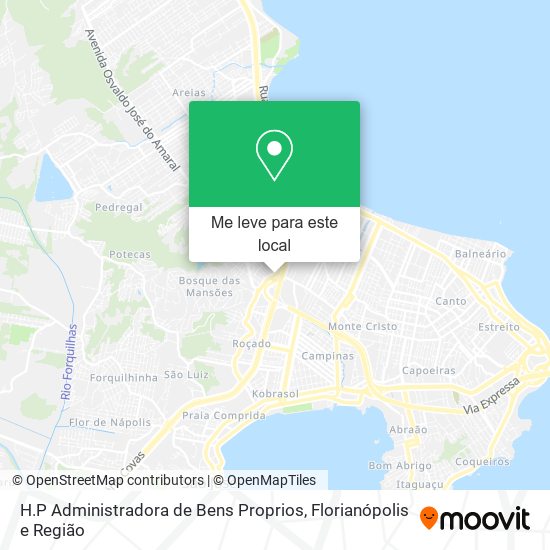 H.P Administradora de Bens Proprios mapa