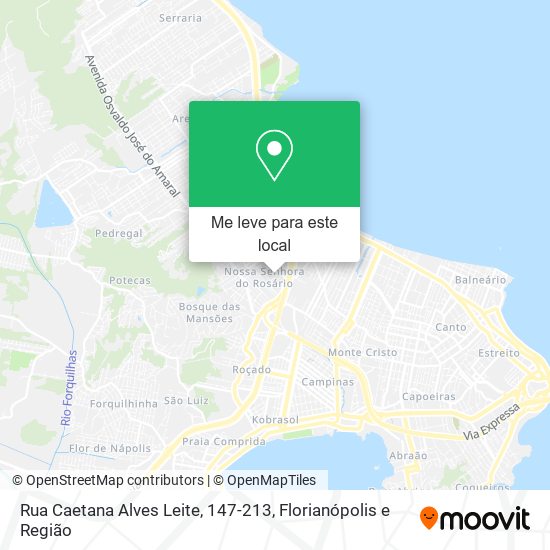 Rua Caetana Alves Leite, 147-213 mapa
