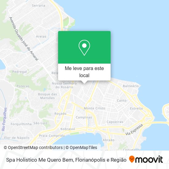 Spa Holistico Me Quero Bem mapa