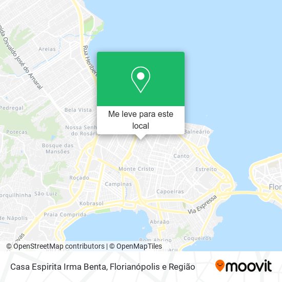 Casa Espirita Irma Benta mapa