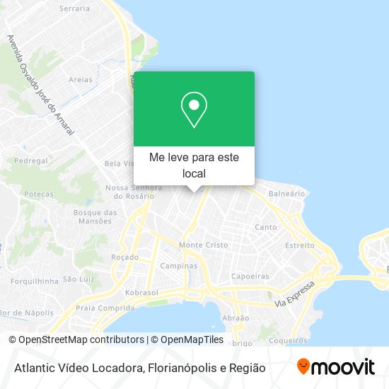 Atlantic Vídeo Locadora mapa