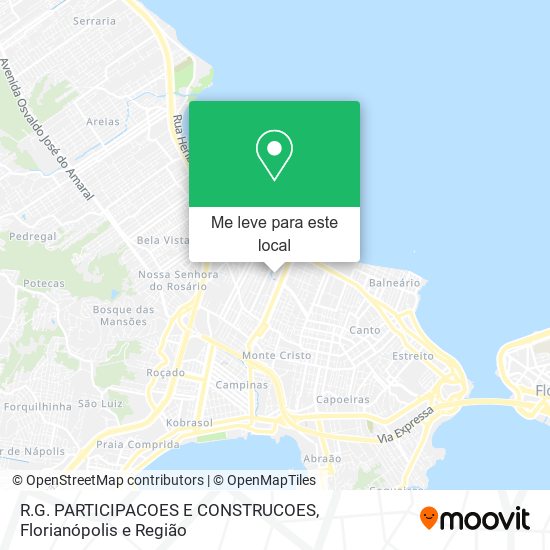 R.G. PARTICIPACOES E CONSTRUCOES mapa