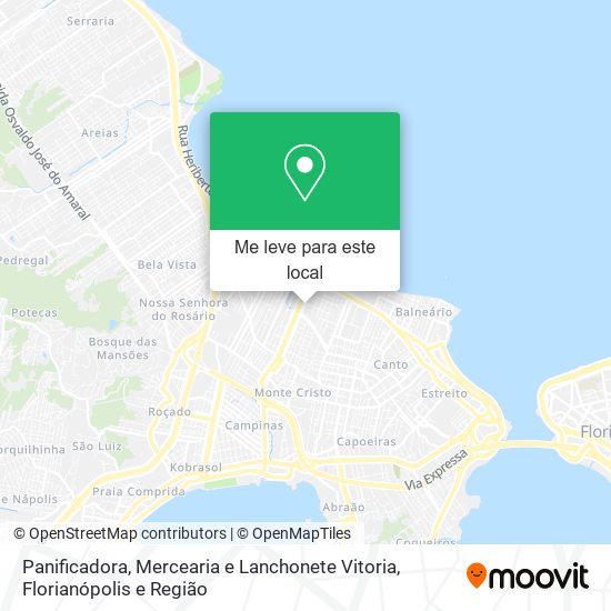 Panificadora, Mercearia e Lanchonete Vitoria mapa