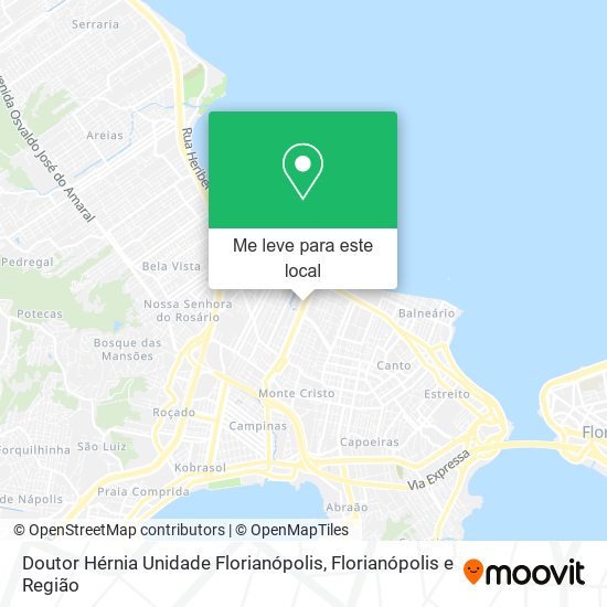 Doutor Hérnia Unidade Florianópolis mapa