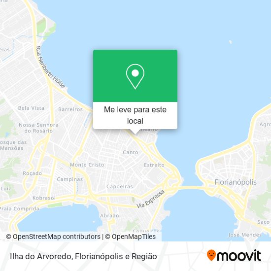 Ilha do Arvoredo mapa