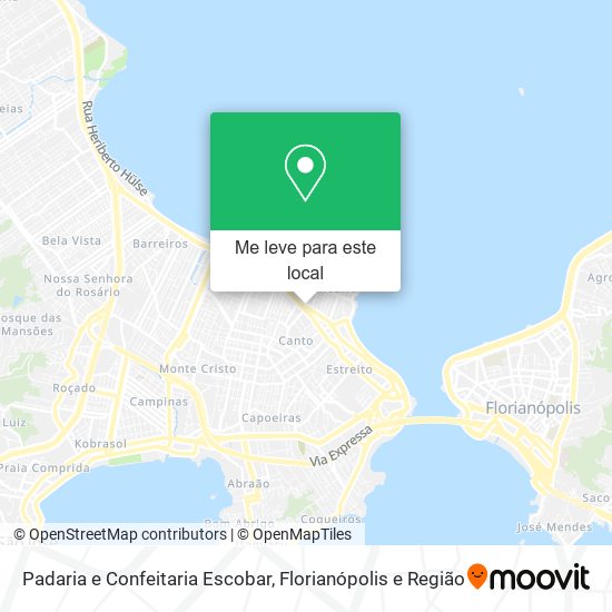 Padaria e Confeitaria Escobar mapa