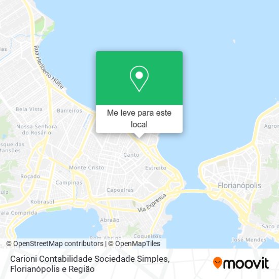 Carioni Contabilidade Sociedade Simples mapa