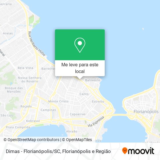 Dimas - Florianópolis/SC mapa