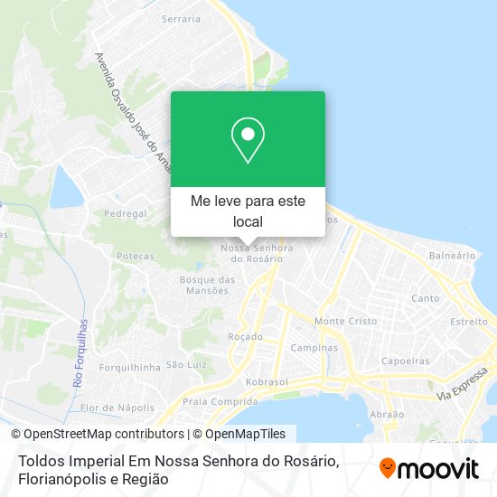 Toldos Imperial Em Nossa Senhora do Rosário mapa