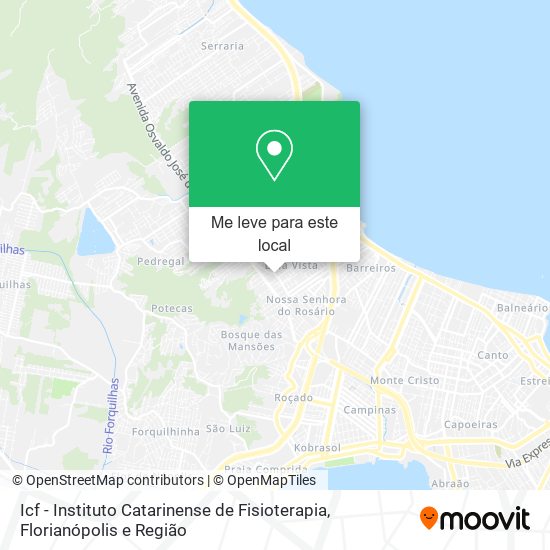 Icf - Instituto Catarinense de Fisioterapia mapa