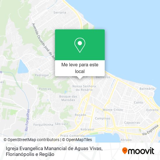 Igreja Evangelica Manancial de Aguas Vivas mapa