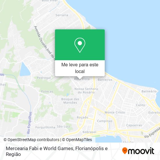 Mercearia Fabi e World Games mapa