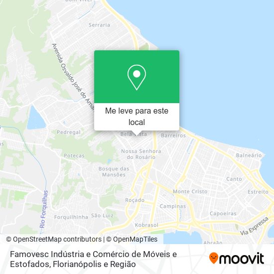 Famovesc Indústria e Comércio de Móveis e Estofados mapa