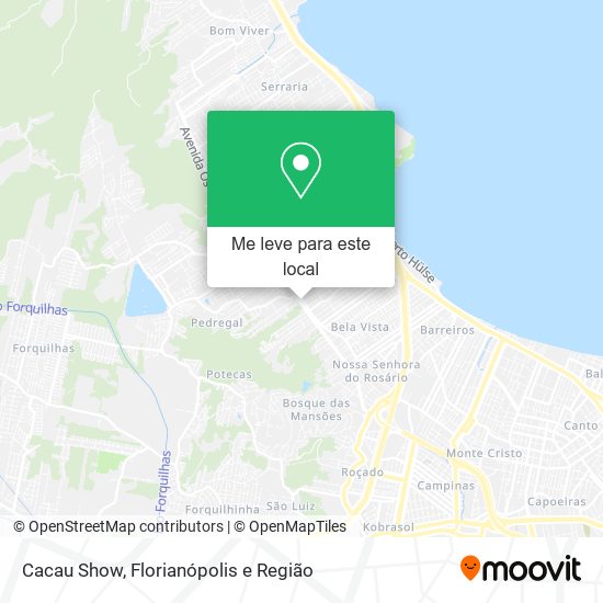 Cacau Show mapa