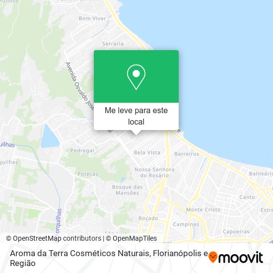 Aroma da Terra Cosméticos Naturais mapa