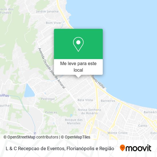 L & C Recepcao de Eventos mapa