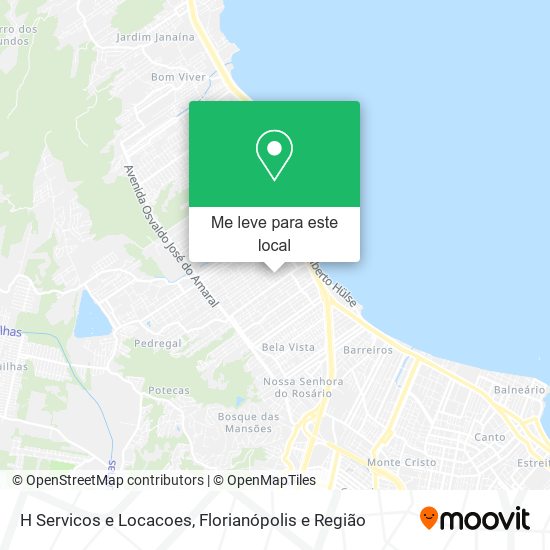 H Servicos e Locacoes mapa