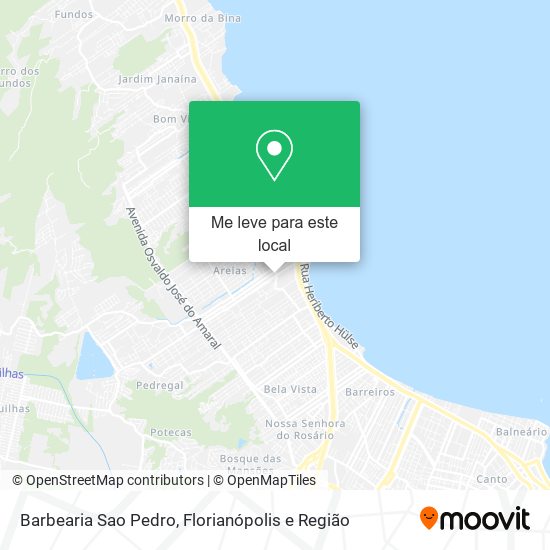 Barbearia Sao Pedro mapa