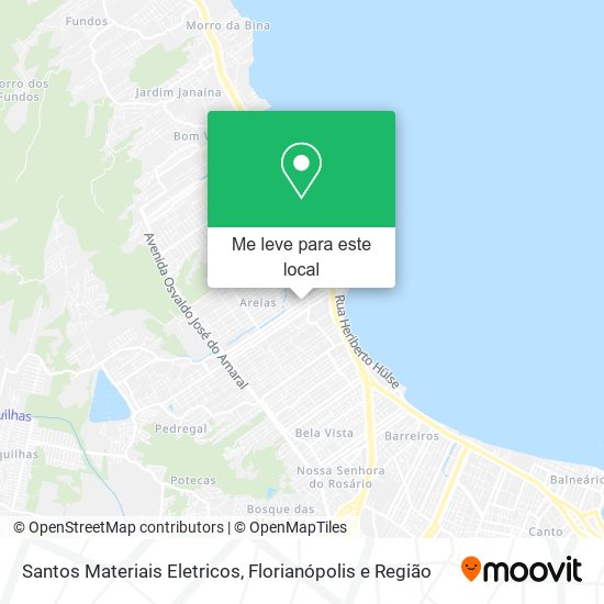 Santos Materiais Eletricos mapa