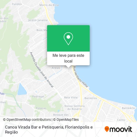 Canoa Virada Bar e Petisqueria mapa