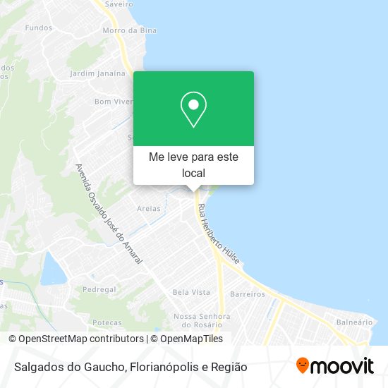 Salgados do Gaucho mapa