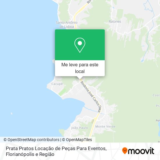 Prata Pratos Locação de Peças Para Eventos mapa