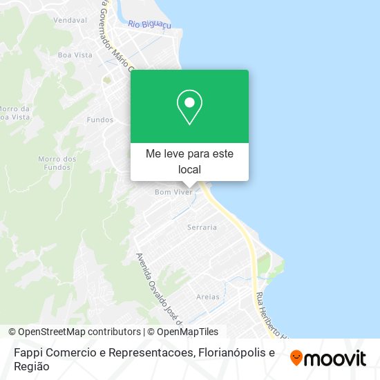 Fappi Comercio e Representacoes mapa